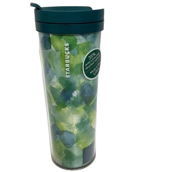 Starbucks Coffee Tea Travel Tumbler Refill Travel Insulated 16oz Green Hot Cold - Picture 1 of 4